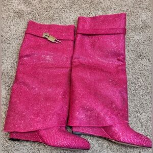 High Boots Women Size 9 Party Festival Statement Boots